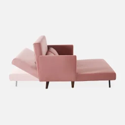 2-Sitzer-Sofa mit Samtbezug