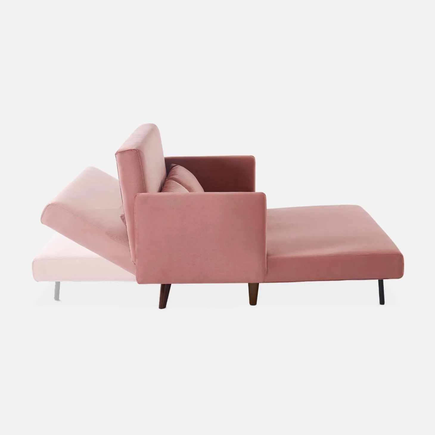 2-Sitzer-Sofa mit Samtbezug