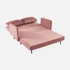 2-Sitzer-Sofa mit Samtbezug