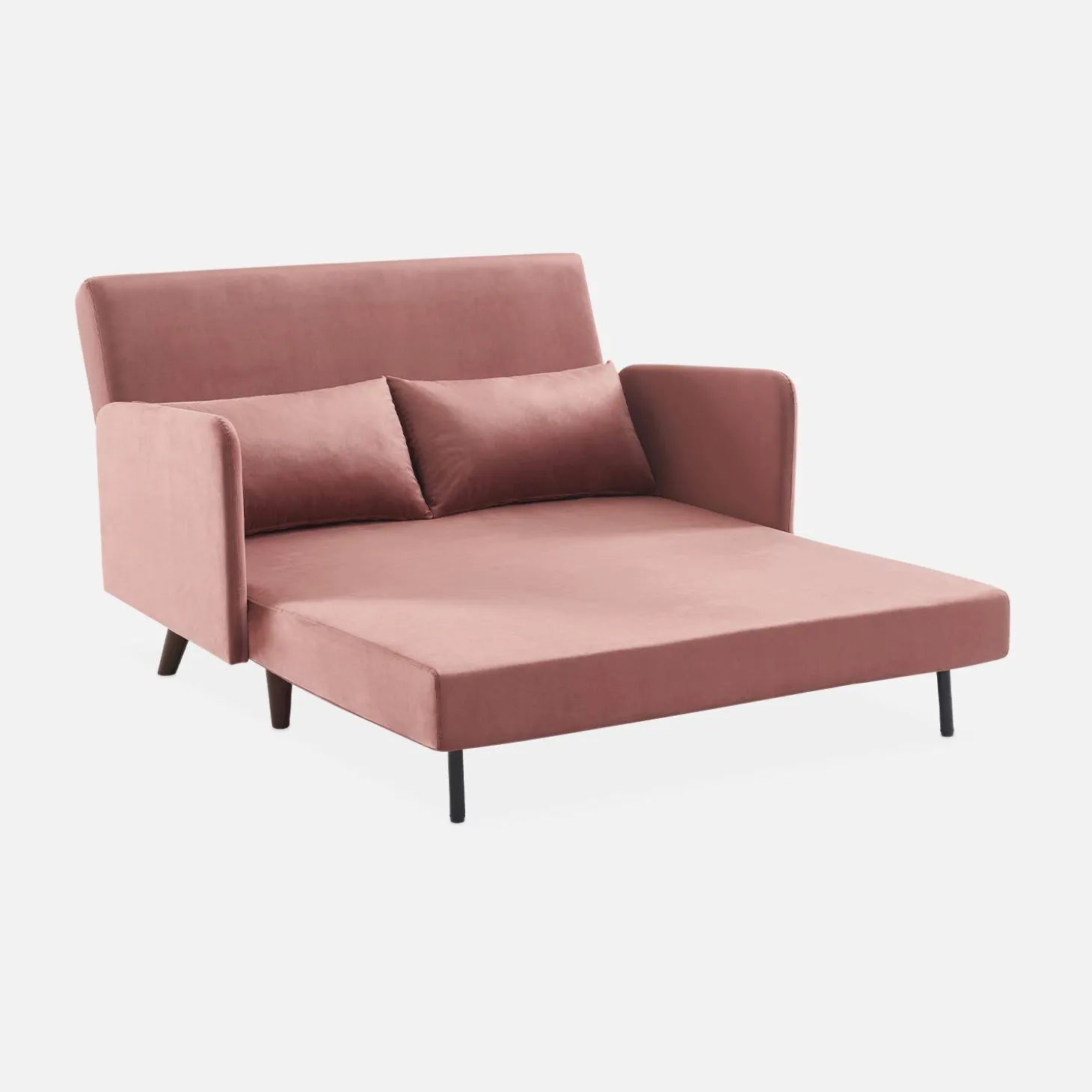 2-Sitzer-Sofa mit Samtbezug
