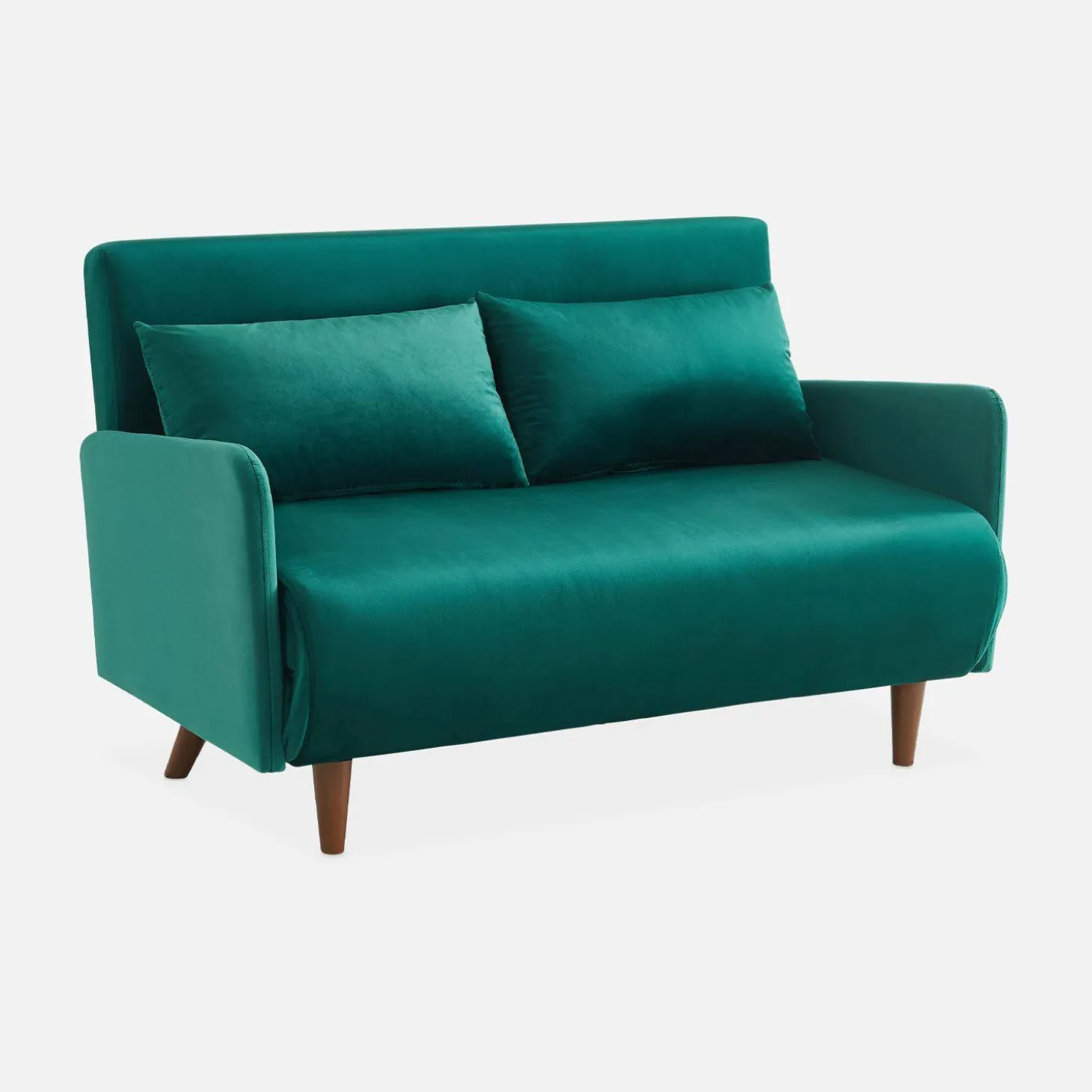 2-Sitzer-Sofa mit Samtbezug