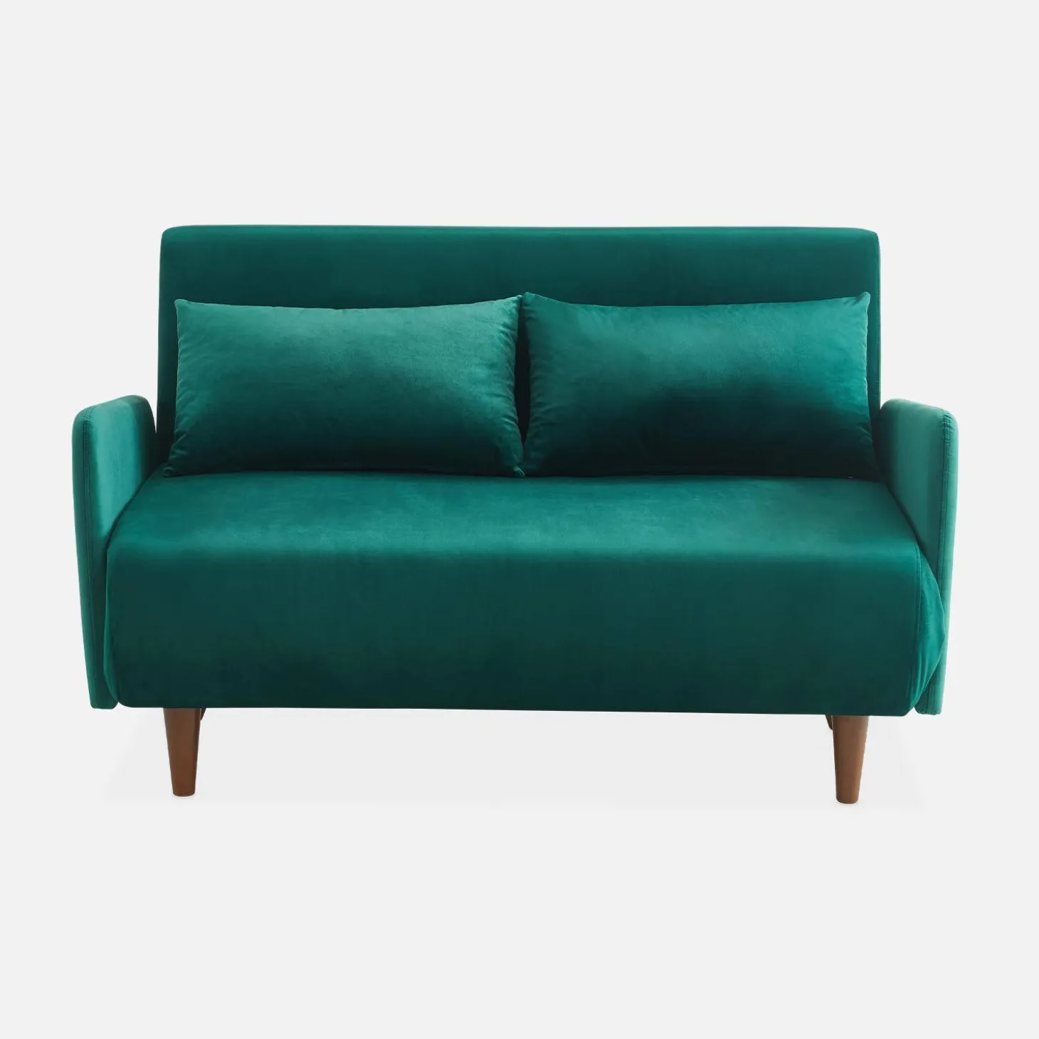 2-Sitzer-Sofa mit Samtbezug