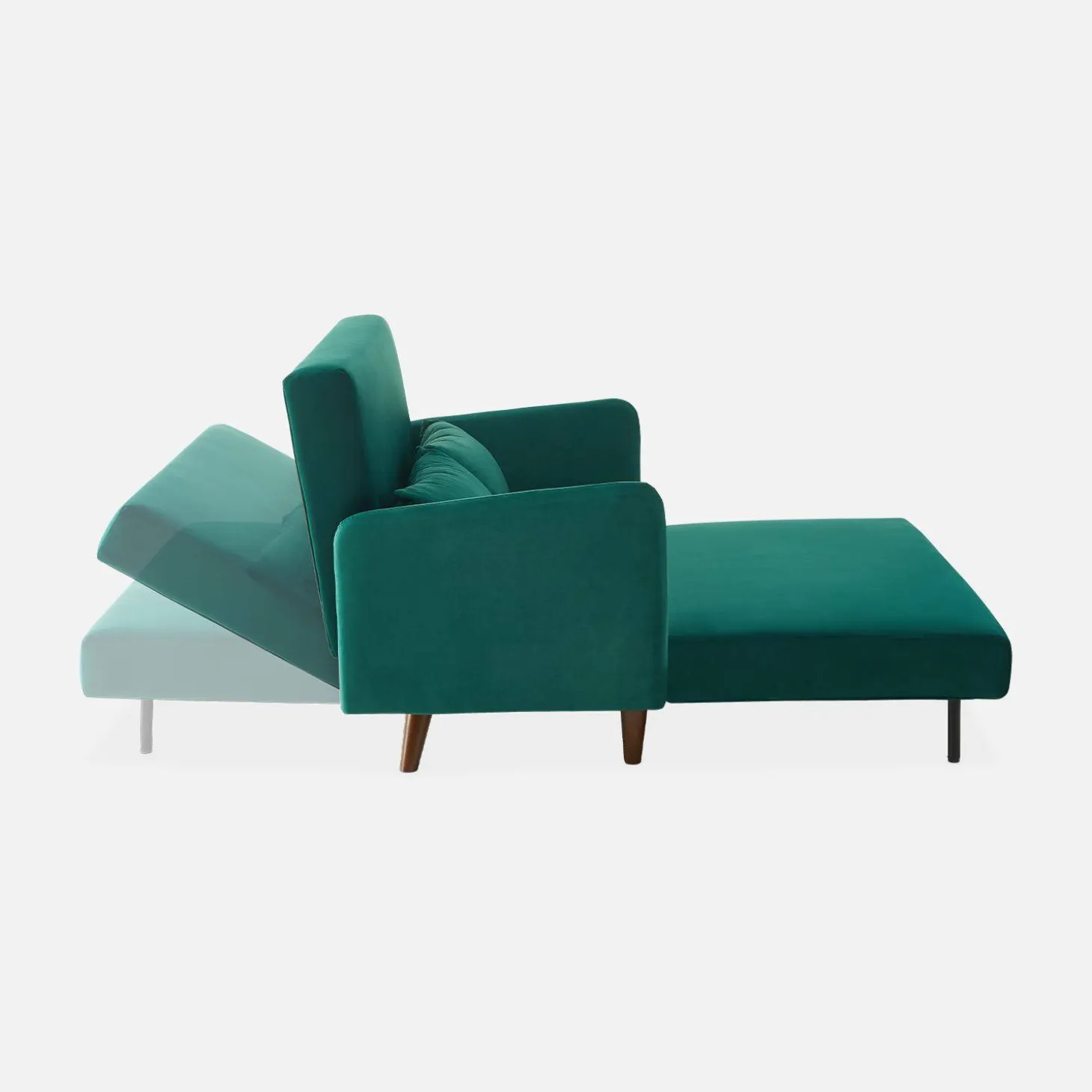 2-Sitzer-Sofa mit Samtbezug