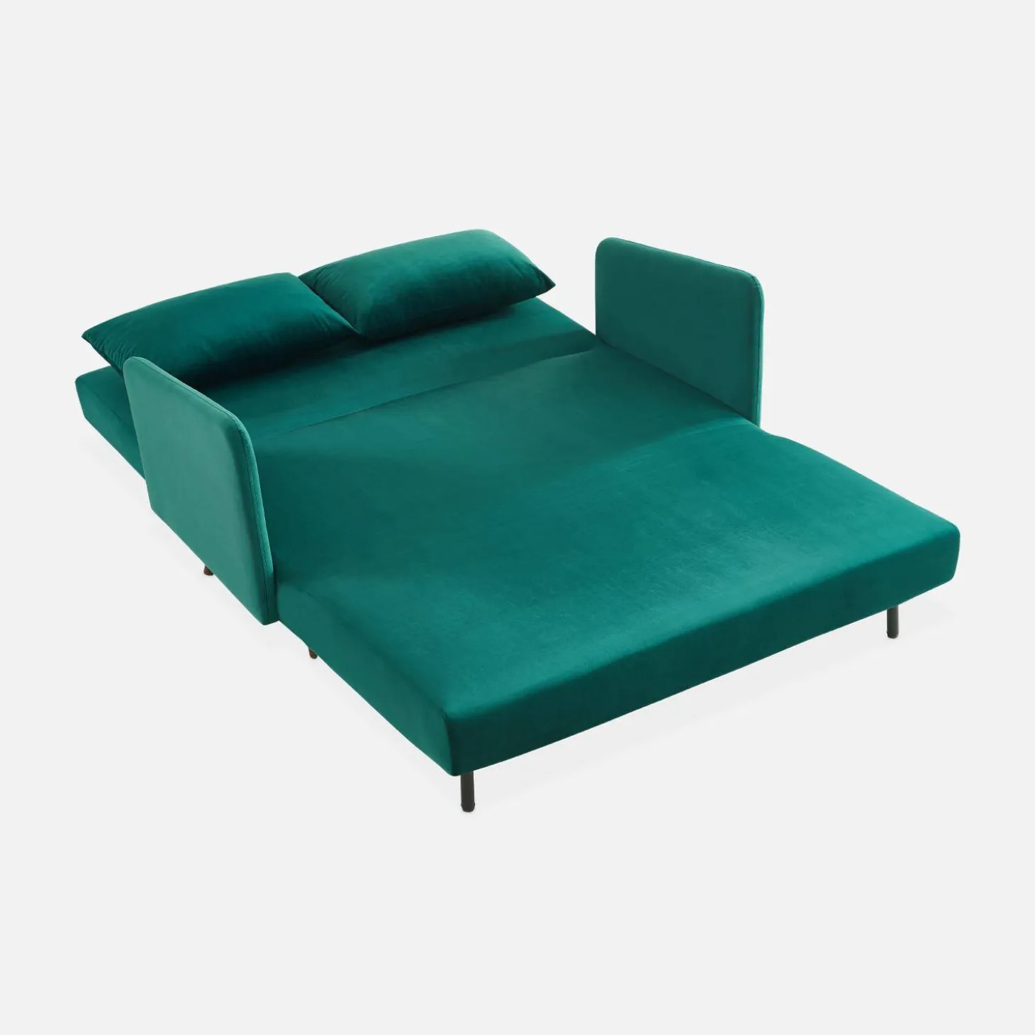 2-Sitzer-Sofa mit Samtbezug