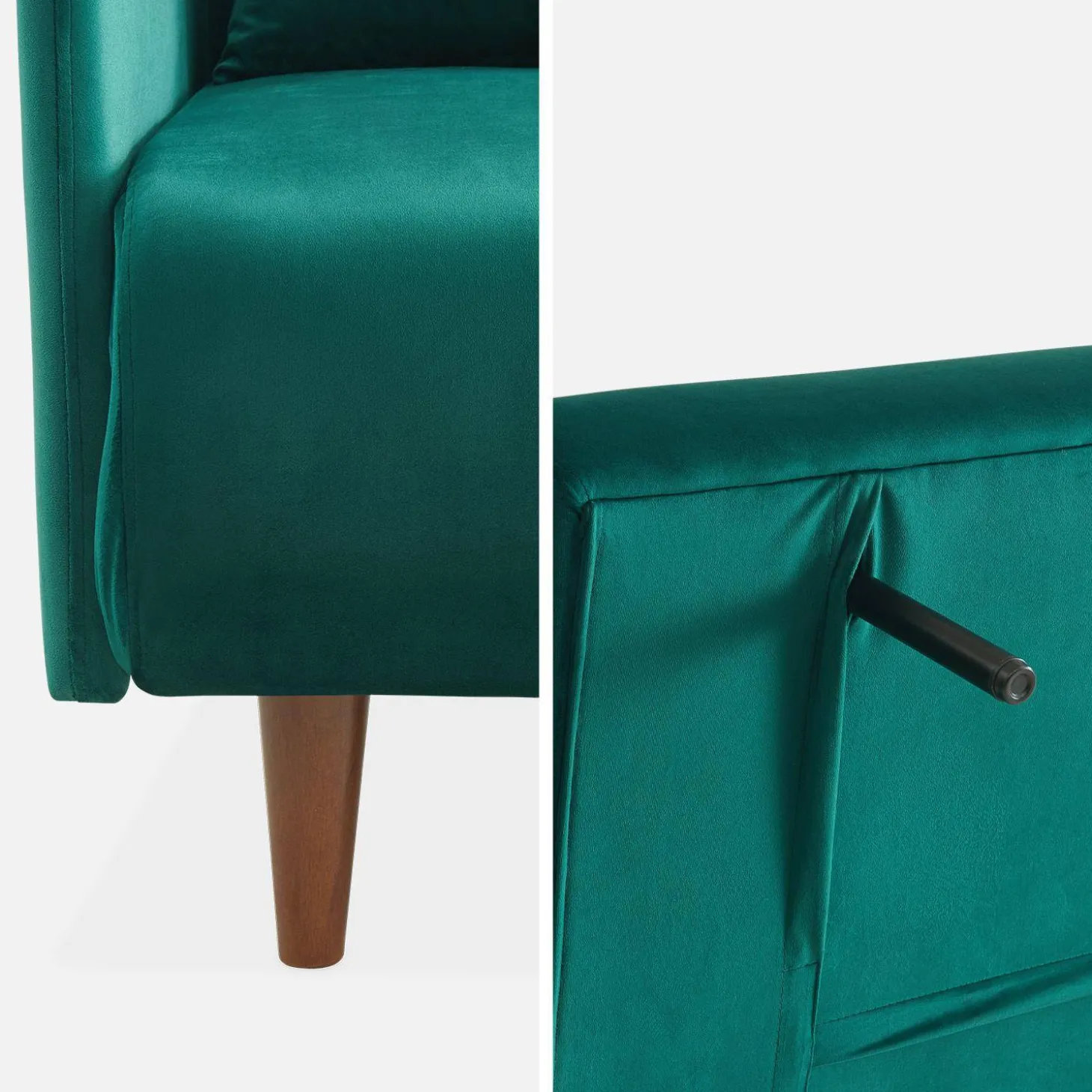 2-Sitzer-Sofa mit Samtbezug