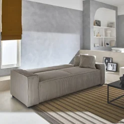 3-Sitzer-Sofa mit Schlaffunktion und Cordbezug