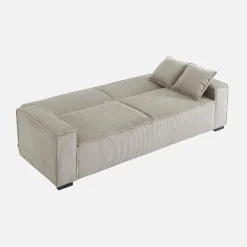 3-Sitzer-Sofa mit Schlaffunktion und Cordbezug