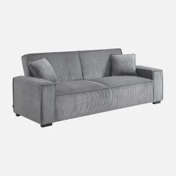 3-Sitzer-Sofa mit Schlaffunktion und Cordbezug