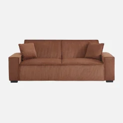 3-Sitzer-Sofa mit Schlaffunktion und Cordbezug