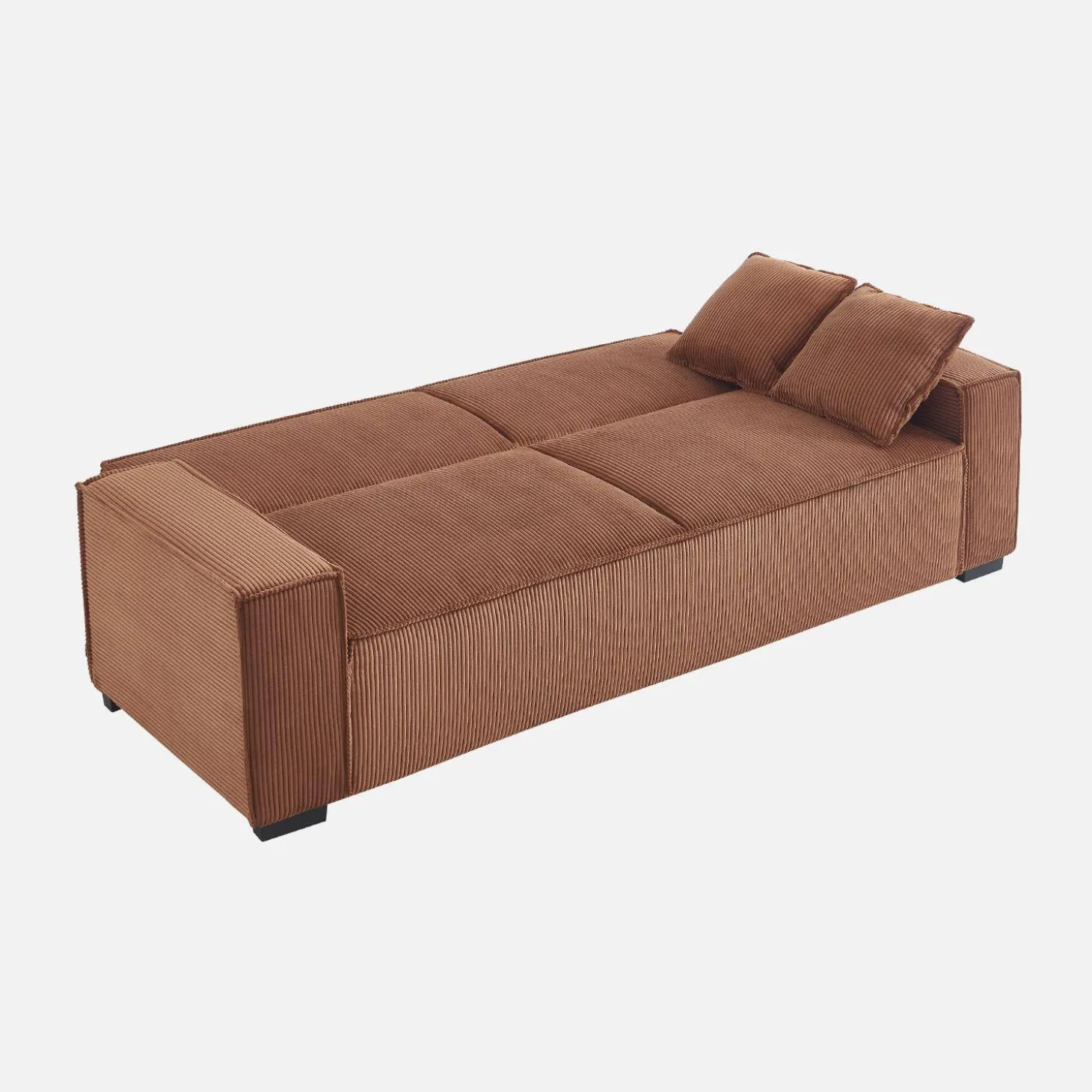 3-Sitzer-Sofa mit Schlaffunktion und Cordbezug