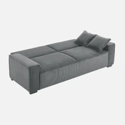 3-Sitzer-Sofa mit Schlaffunktion und Cordbezug