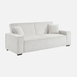 3-Sitzer-Sofa mit Schlaffunktion und Cordbezug