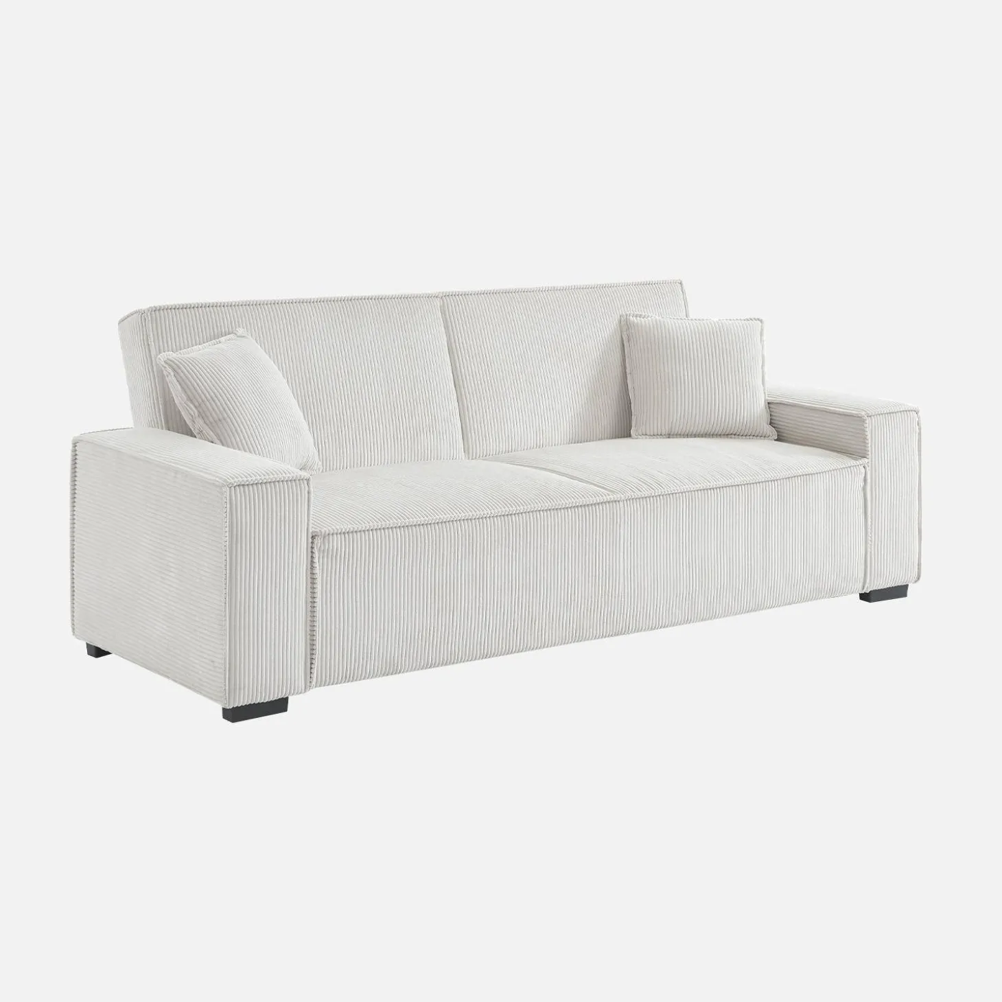 3-Sitzer-Sofa mit Schlaffunktion und Cordbezug