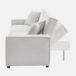 3-Sitzer-Sofa mit Schlaffunktion und Cordbezug