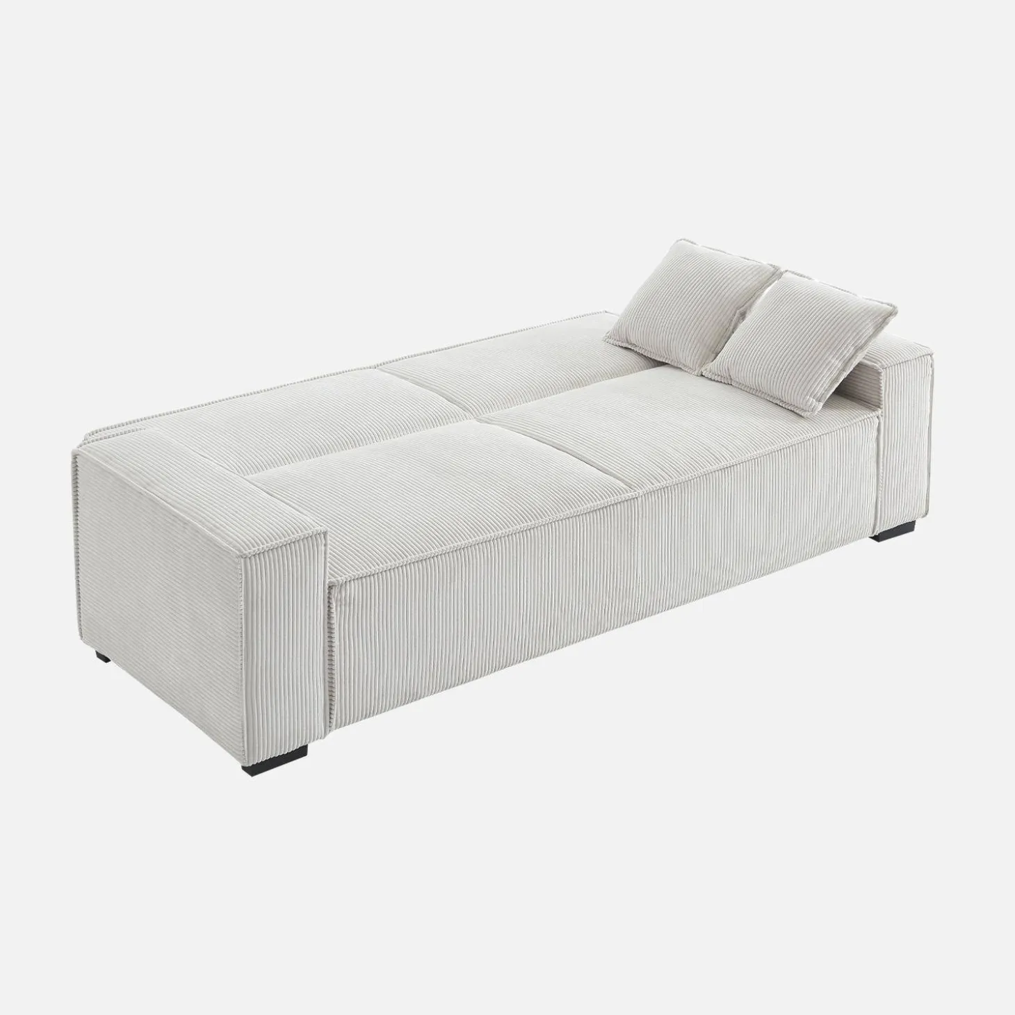 3-Sitzer-Sofa mit Schlaffunktion und Cordbezug