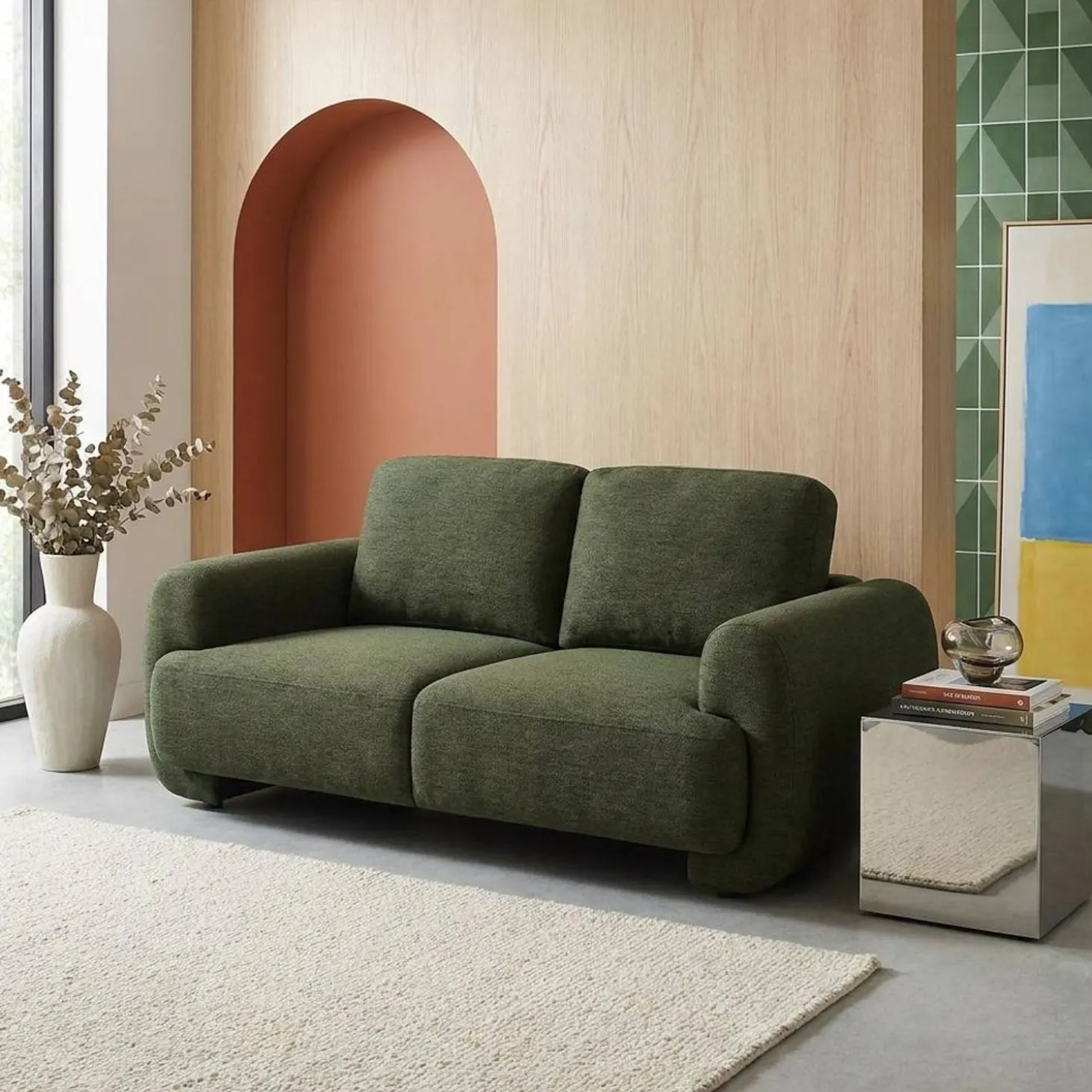 2-Sitzer Sofa mit Stoffbezug