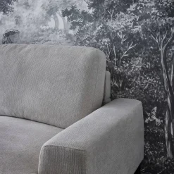3-Sitzer-Sofa mit Stoffbezug - Recamiere rechts