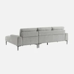 3-Sitzer-Sofa mit Stoffbezug - Recamiere rechts