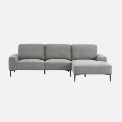 3-Sitzer-Sofa mit Stoffbezug - Recamiere rechts