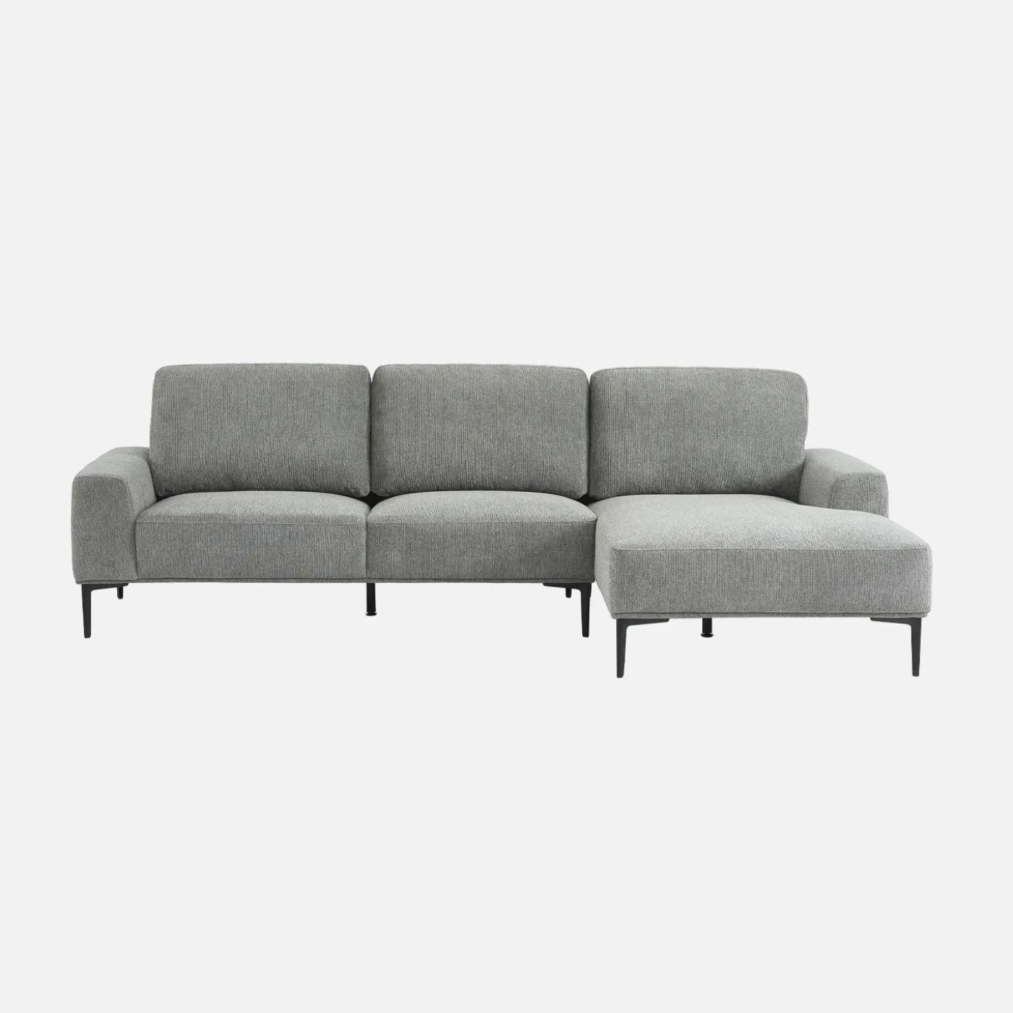 3-Sitzer-Sofa mit Stoffbezug - Recamiere rechts