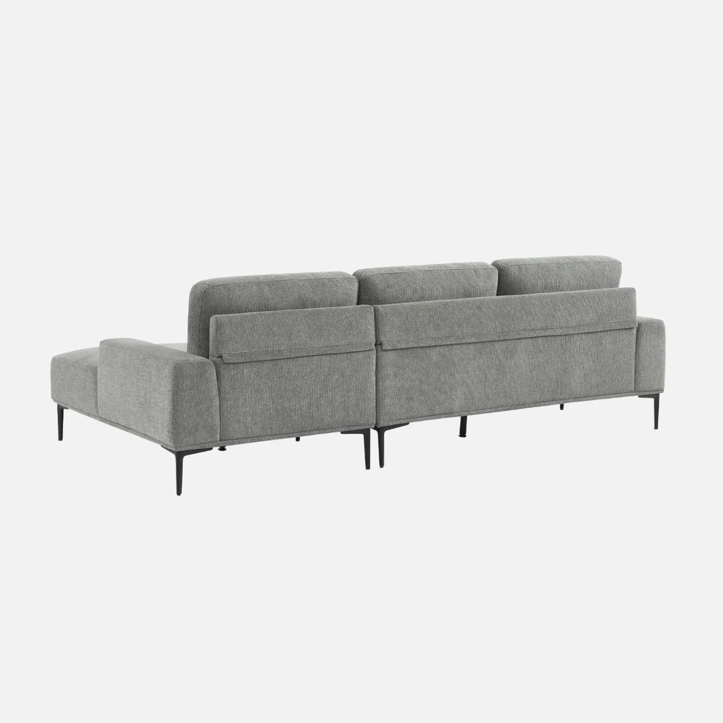 3-Sitzer-Sofa mit Stoffbezug - Recamiere rechts