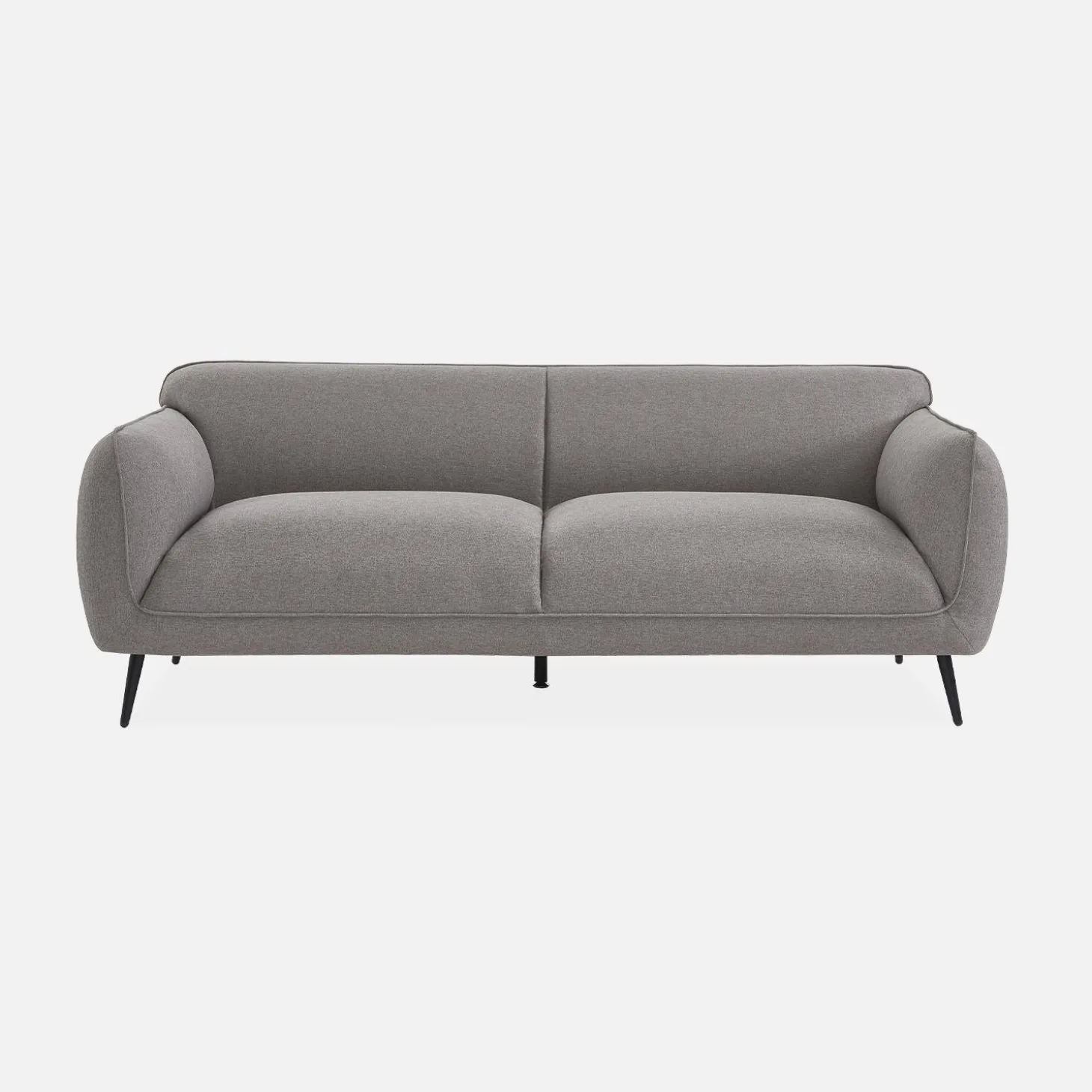3-Sitzer-Sofa mit Stoffbezug und Metallfüßen