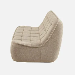 2-Sitzer Sofa mit strukturiertem Bouclé-Bezug