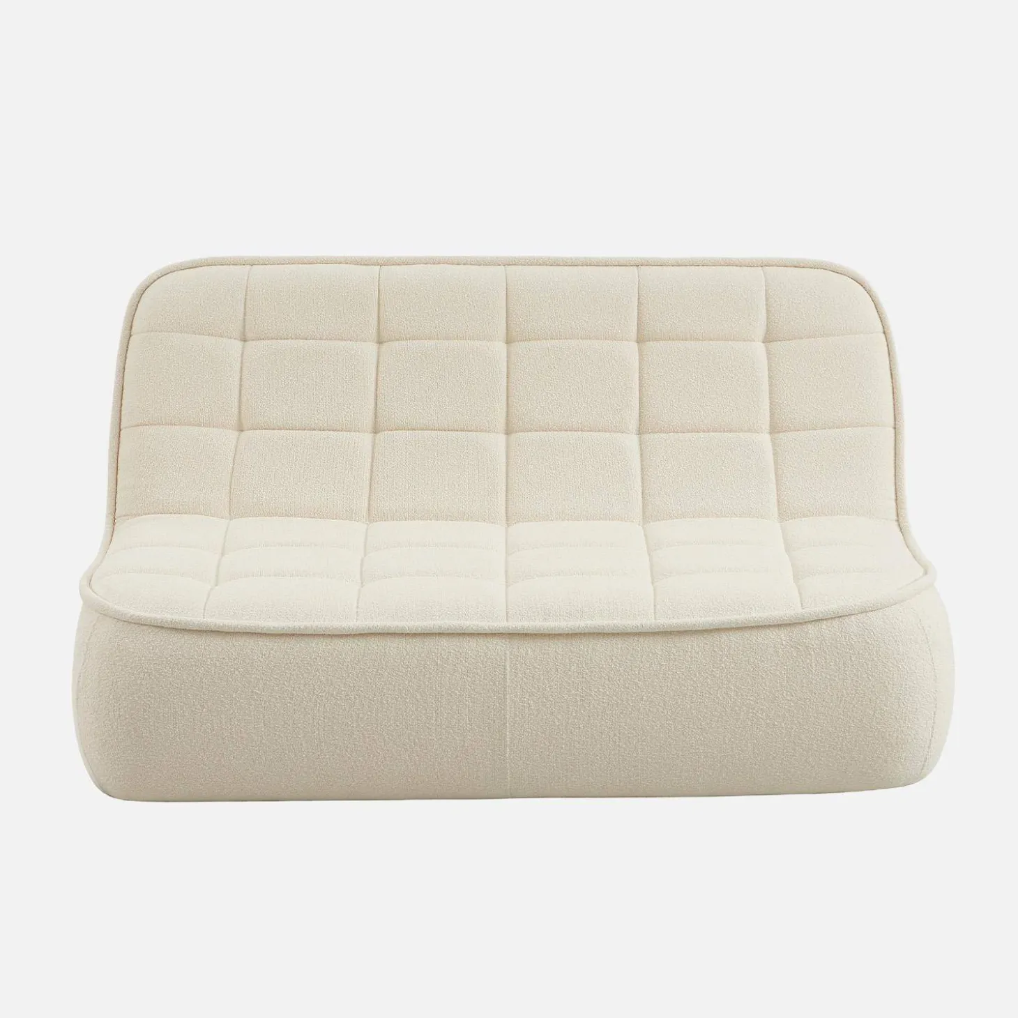 2-Sitzer Sofa mit strukturiertem Bouclé-Bezug
