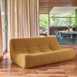 3-Sitzer Sofa mit strukturiertem Bouclé-Bezug