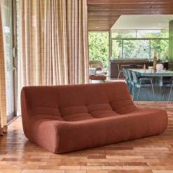 3-Sitzer Sofa mit strukturiertem Bouclé-Bezug