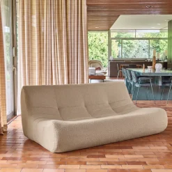 3-Sitzer Sofa mit strukturiertem Bouclé-Bezug