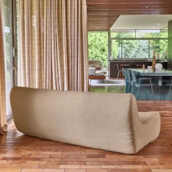 3-Sitzer Sofa mit strukturiertem Bouclé-Bezug
