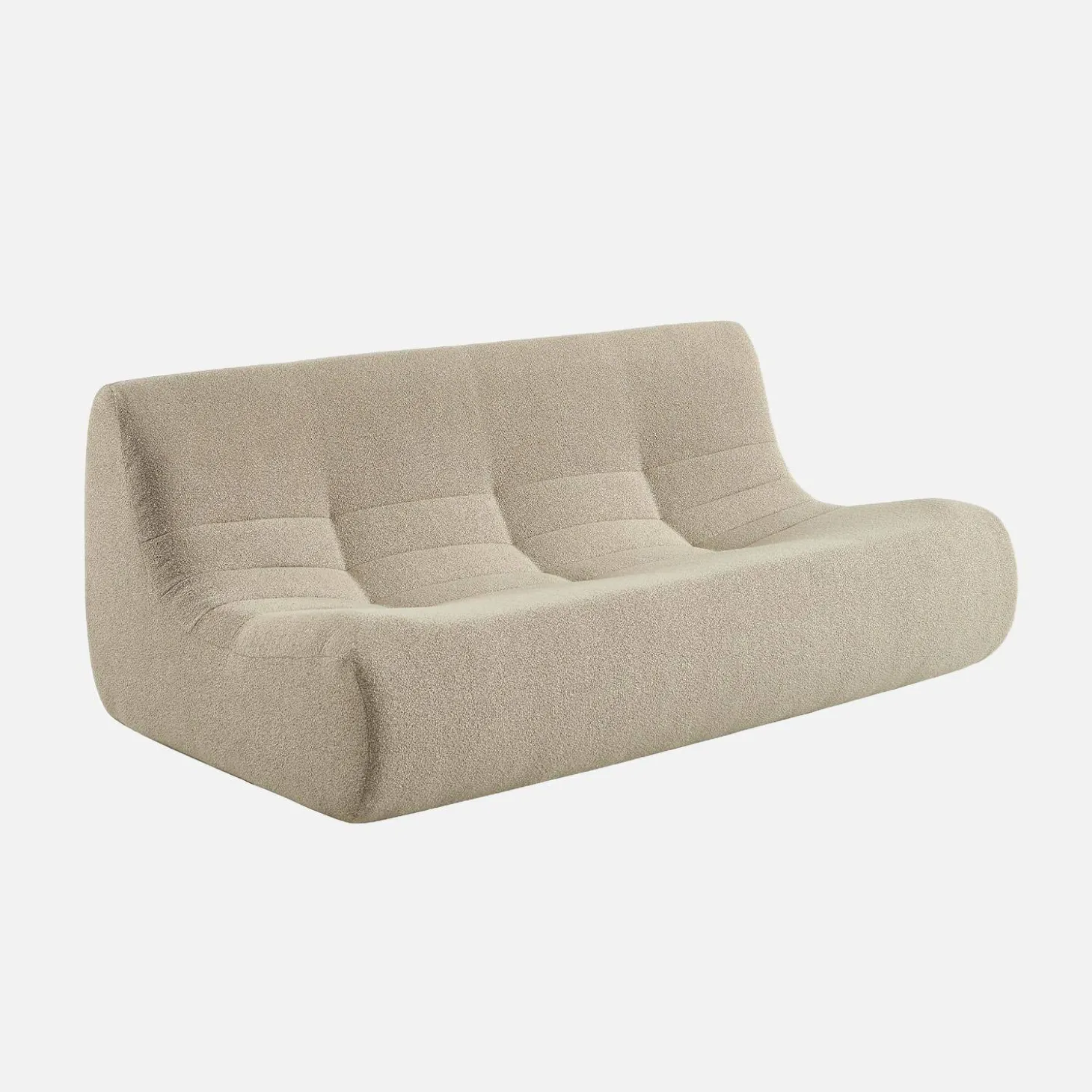 3-Sitzer Sofa mit strukturiertem Bouclé-Bezug
