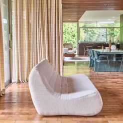 3-Sitzer Sofa mit strukturiertem Bouclé-Bezug