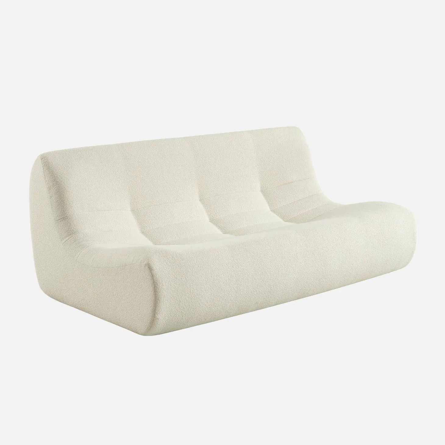 3-Sitzer Sofa mit strukturiertem Bouclé-Bezug