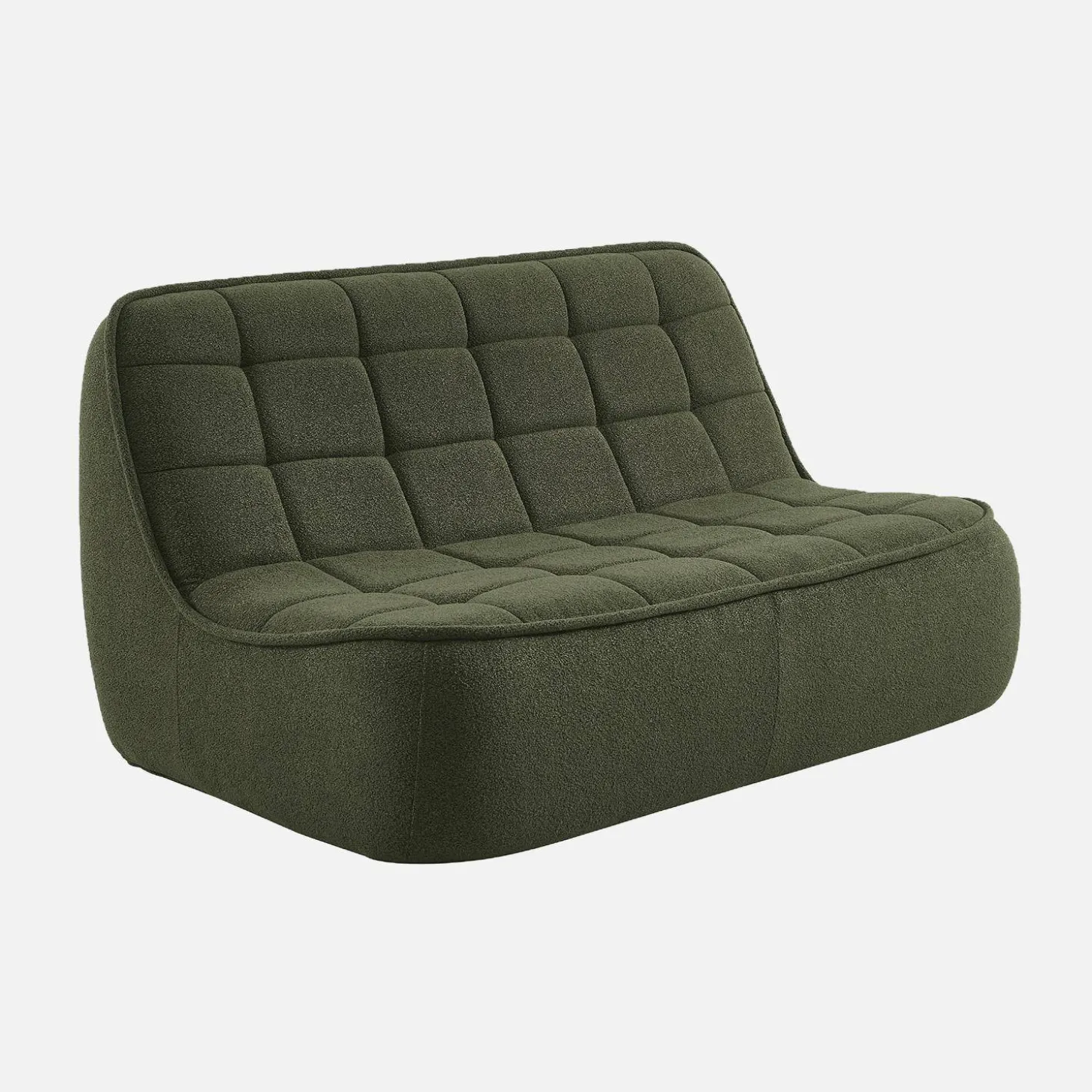 2-Sitzer Sofa mit strukturiertem Bouclé-Bezug