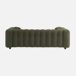3-Sitzer-Sofa mit strukturiertem und kapitoniertem Bouclé-Bezug