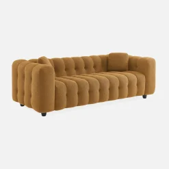 3-Sitzer-Sofa mit strukturiertem und kapitoniertem Bouclé-Bezug