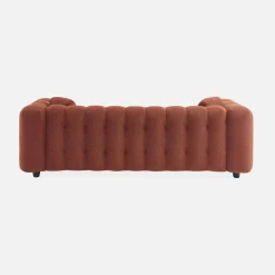 3-Sitzer-Sofa mit strukturiertem und kapitoniertem Bouclé-Bezug