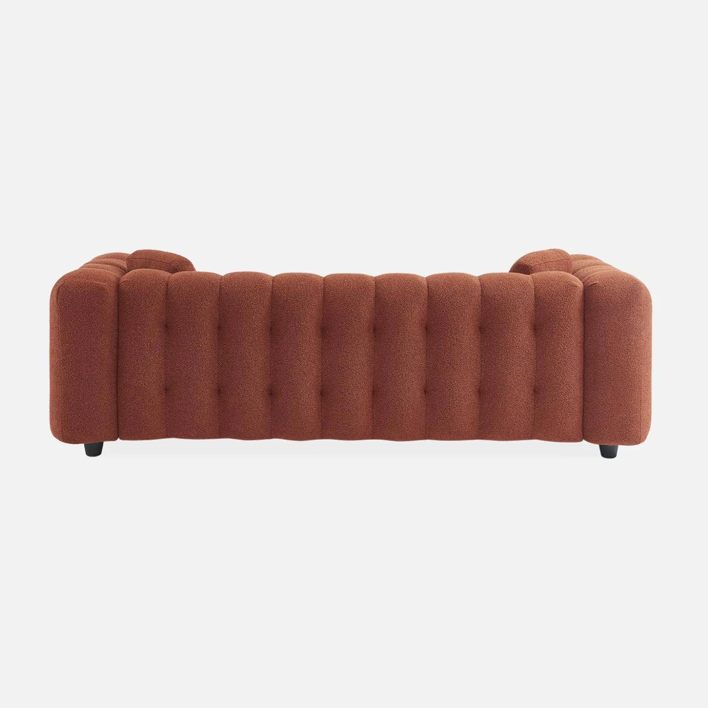 3-Sitzer-Sofa mit strukturiertem und kapitoniertem Bouclé-Bezug