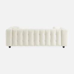 3-Sitzer-Sofa mit strukturiertem und kapitoniertem Bouclé-Bezug