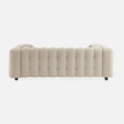 3-Sitzer-Sofa mit strukturiertem und kapitoniertem Bouclé-Bezug