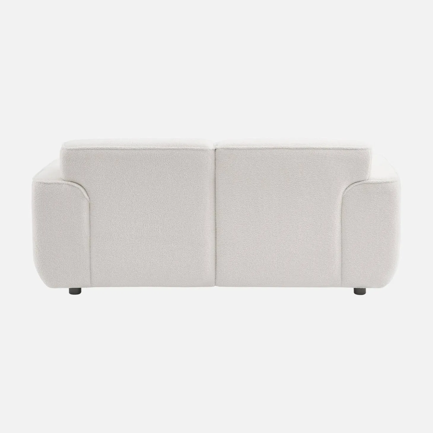 2-Sitzer-Sofa mit Teddy Bouclé-Bezug