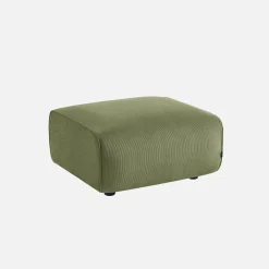 Sitzhocker, Fußhocker mit Cordbezug für 2-Sitzer-Sofa Wallas