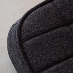 Sitzhocker, Fußhocker mit strukturierem Bouclé-Bezug für den Sessel Boni
