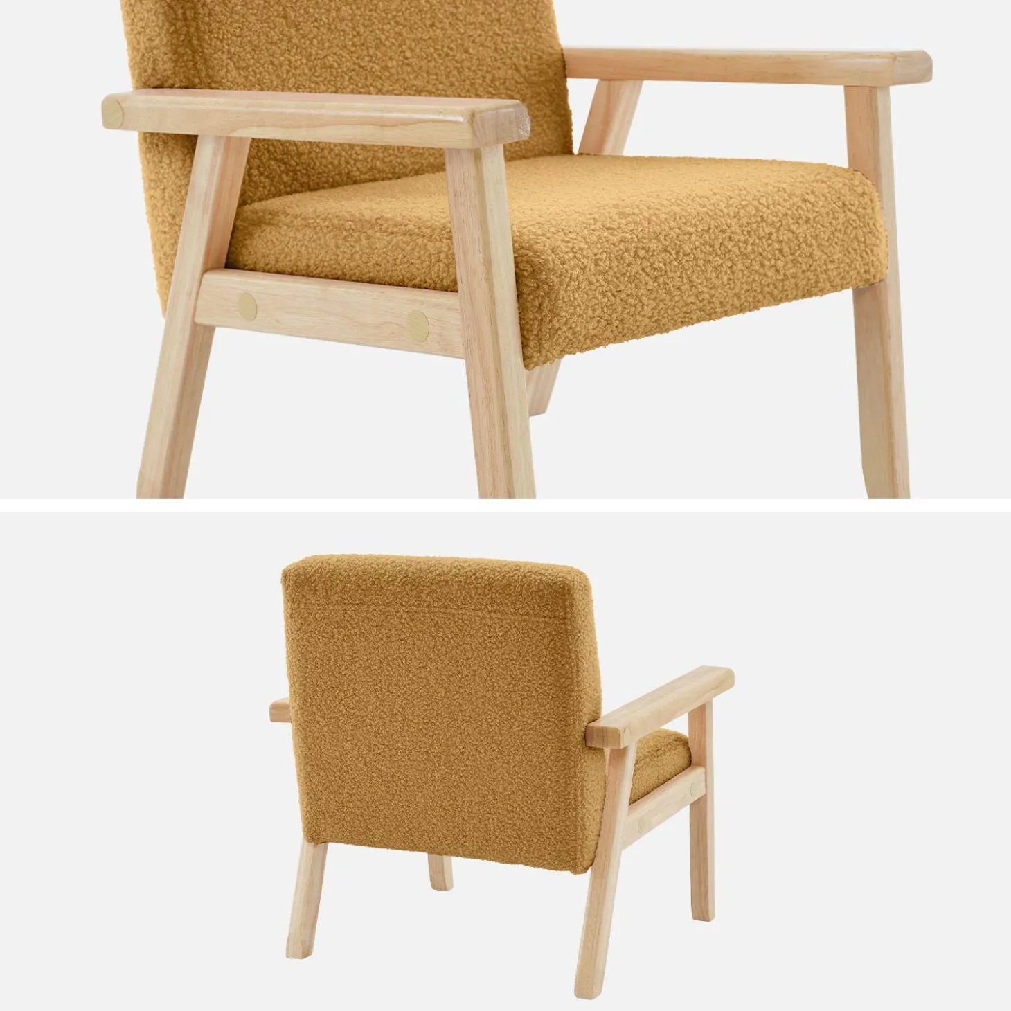 Skandinavischer Kindersessel aus Hevea-Holz
