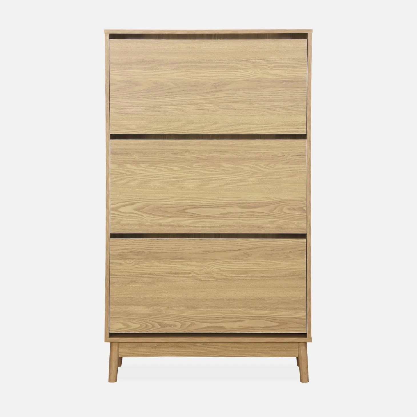 Skandinavischer Schuhschrank mit Holzdekor