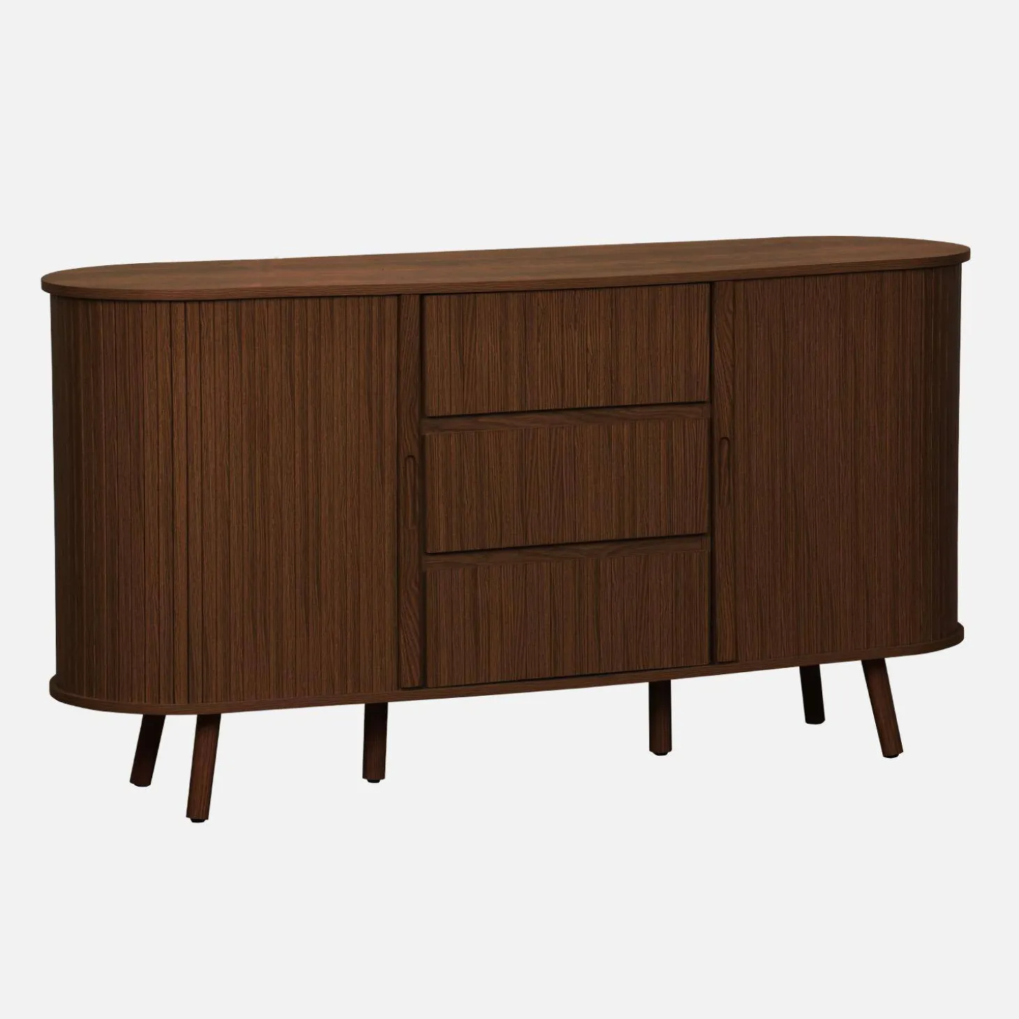 Skandinavisches Buffet in Holzlook mit 2 Schiebetüren 150cm