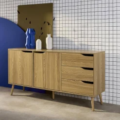 Skandinavisches Sideboard mit 2 Türen 160 cm