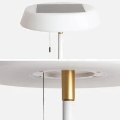 Solar-LED-Stehlampe für draußen H 150 cm